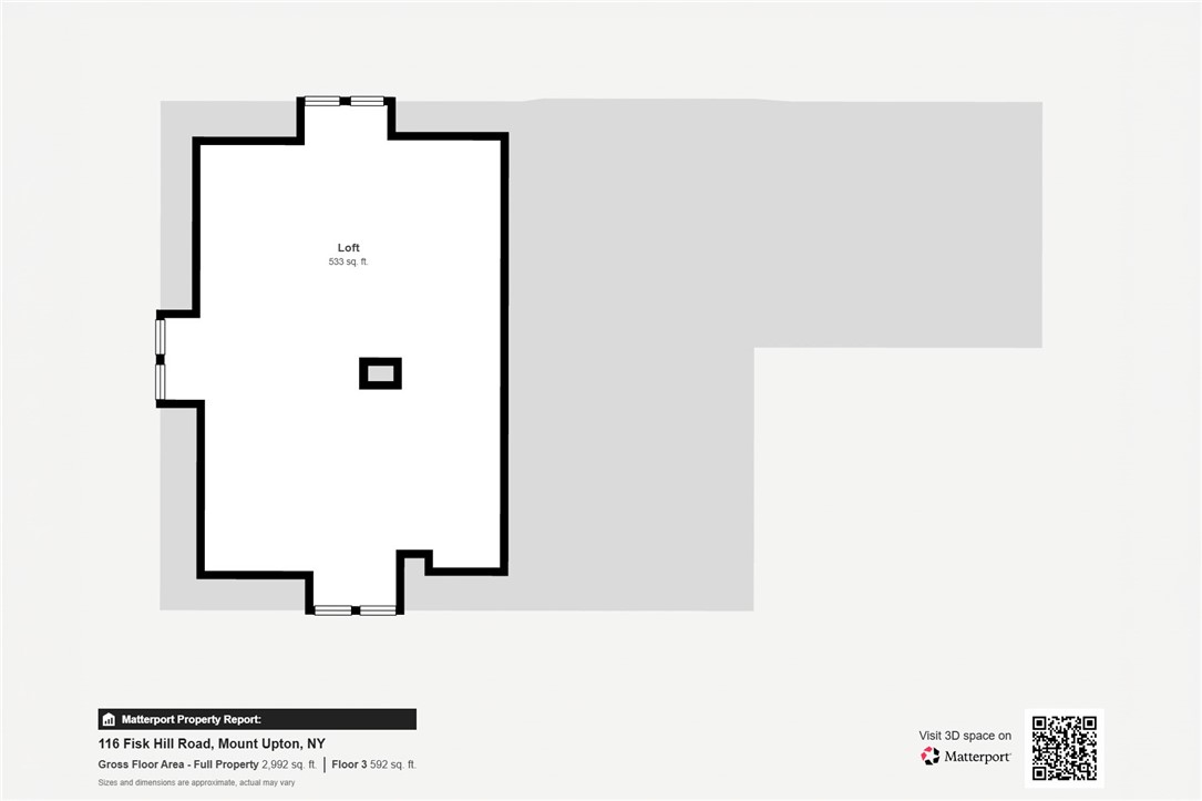 116 Fisk Hill Road Mount Upton, NY 13809 - Photo 47 of 47 third floor attic floor plan