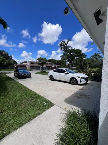 a view of outdoor space with garden and entertaining space