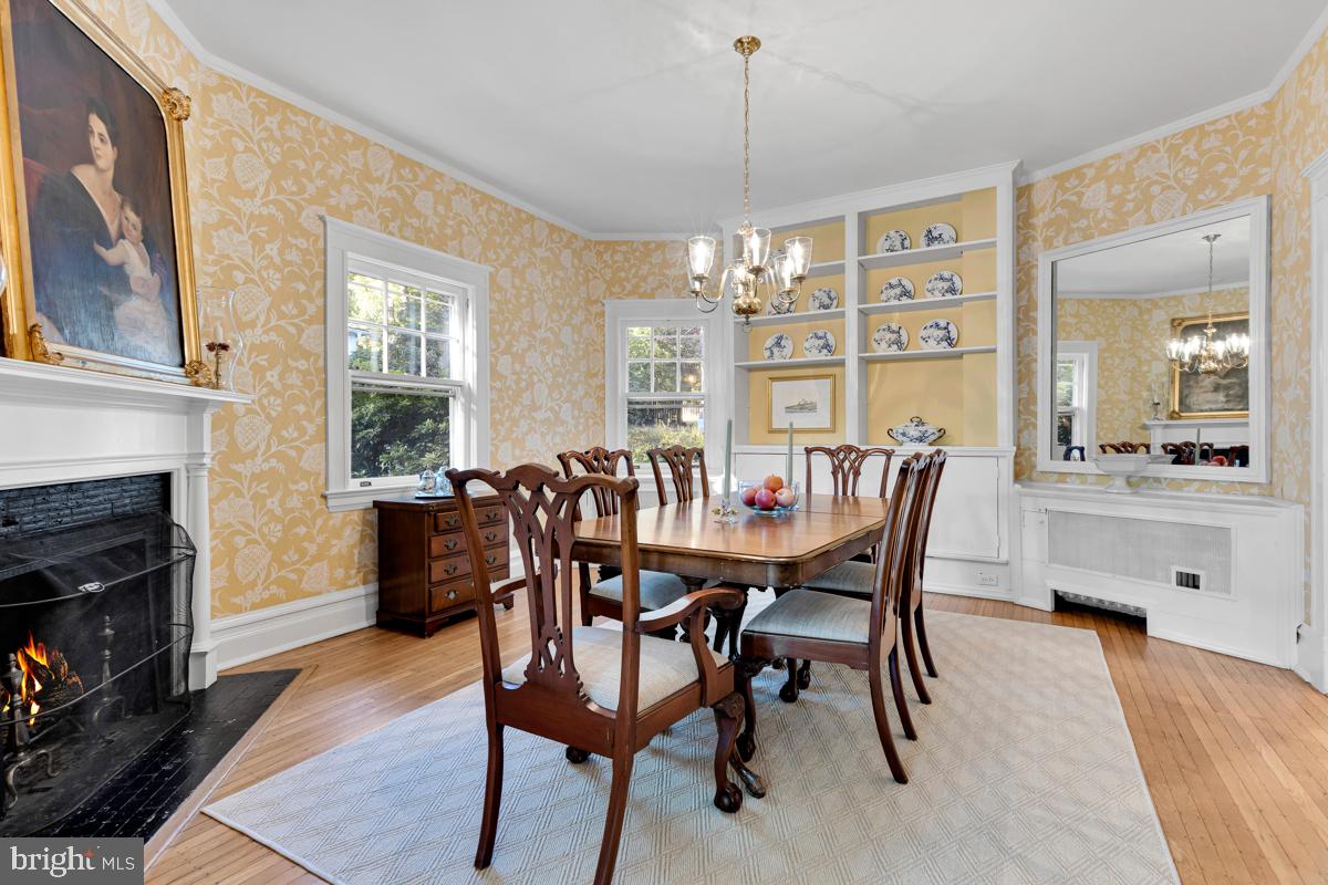 4814 Keswick Road Baltimore, MD 21210 - Photo 10 of 61 Formal dining room w/wood-burning fireplace