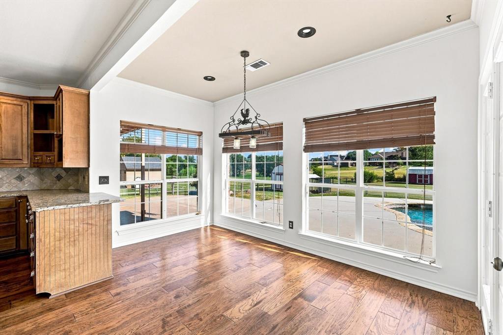 47 Preakness Place Road Van Alstyne, TX 75495 - Photo 13 of 34 Space for a long table to provide seating for everyone. Morning or evenings enjoy the view as you are starting or ending the day.