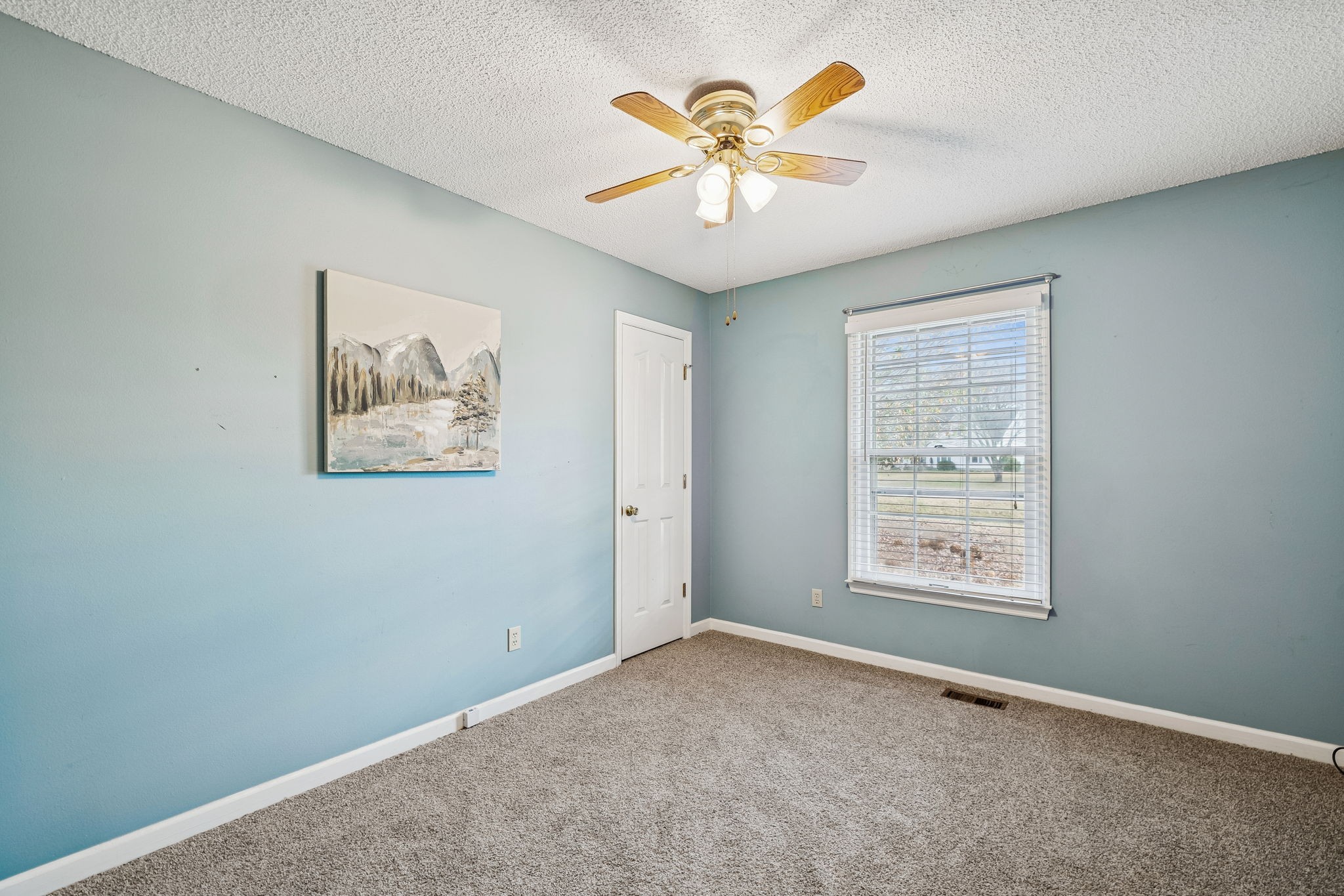 641 McKaig Road Murfreesboro, TN 37127 - Photo 25 of 51 an empty room with windows and a chandelier fan