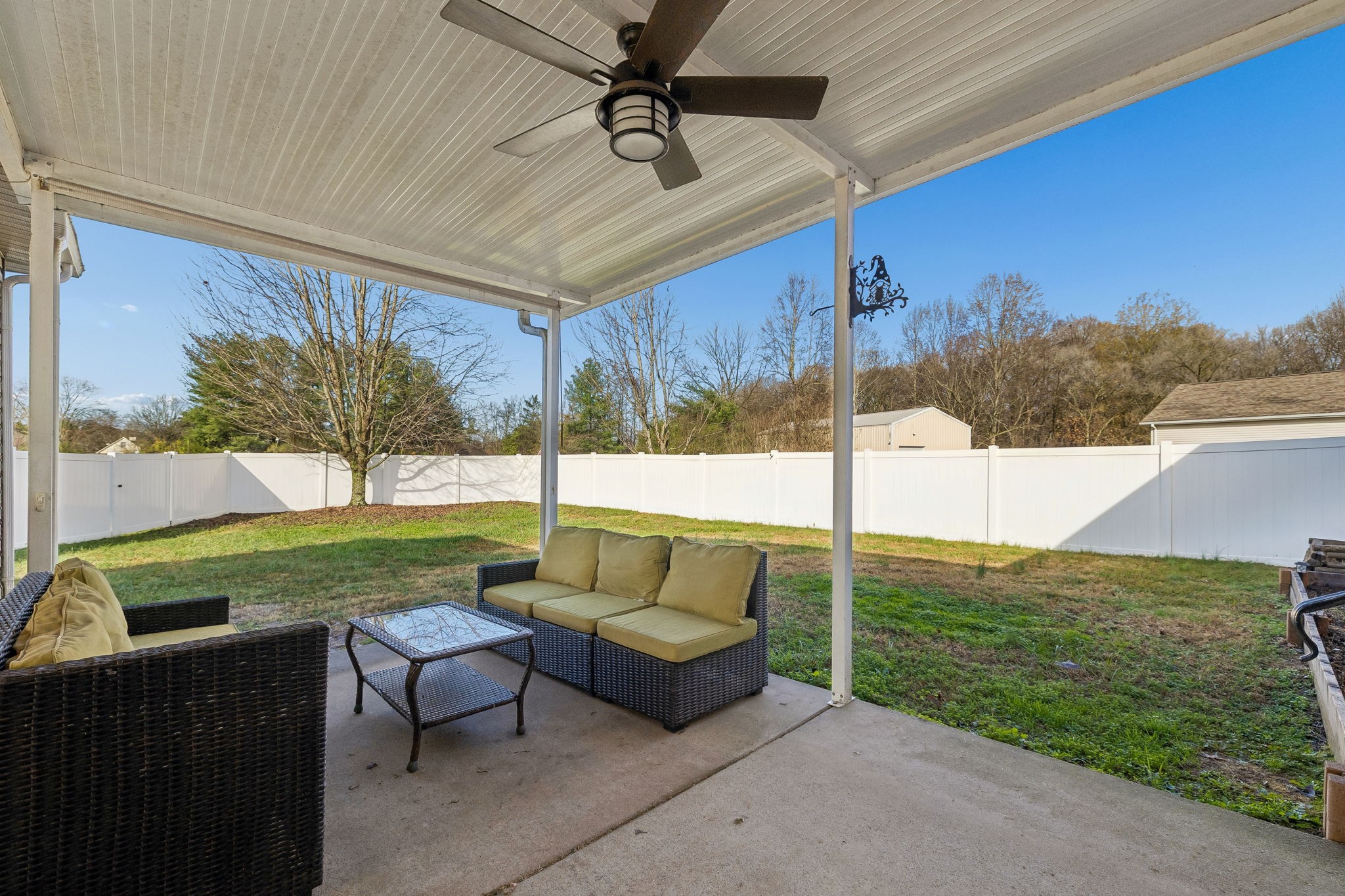 641 McKaig Road Murfreesboro, TN 37127 - Photo 32 of 51 a view of a couches in the patio with a yard