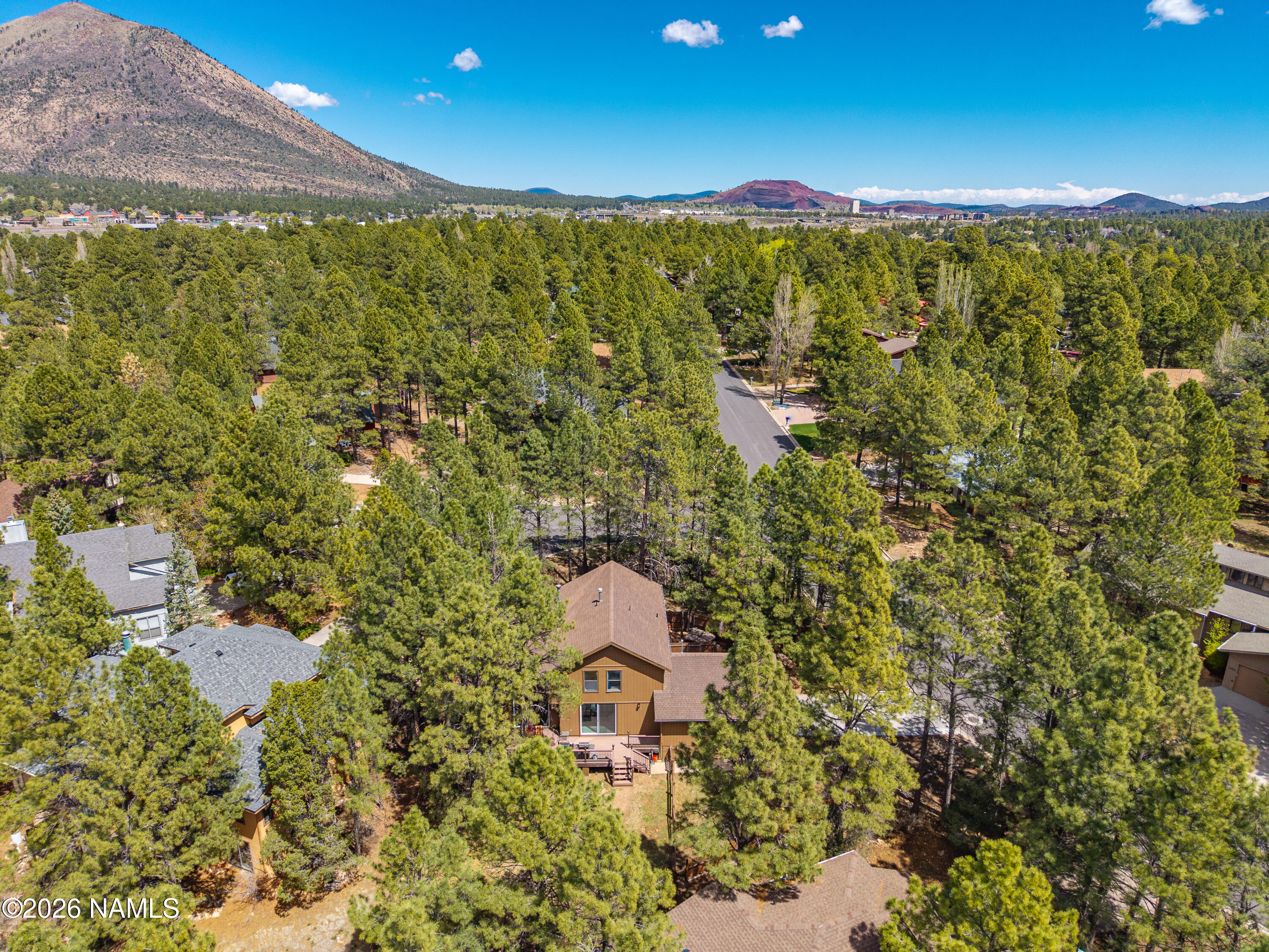 2063 North Rain Tree Road Flagstaff, AZ 86004 - Photo 29 of 36 Aerial over main
