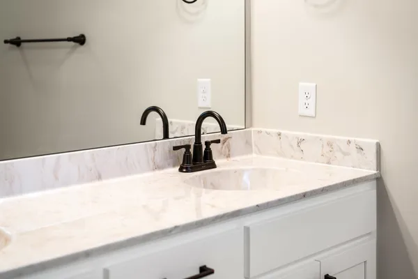 a close view of sink and tap