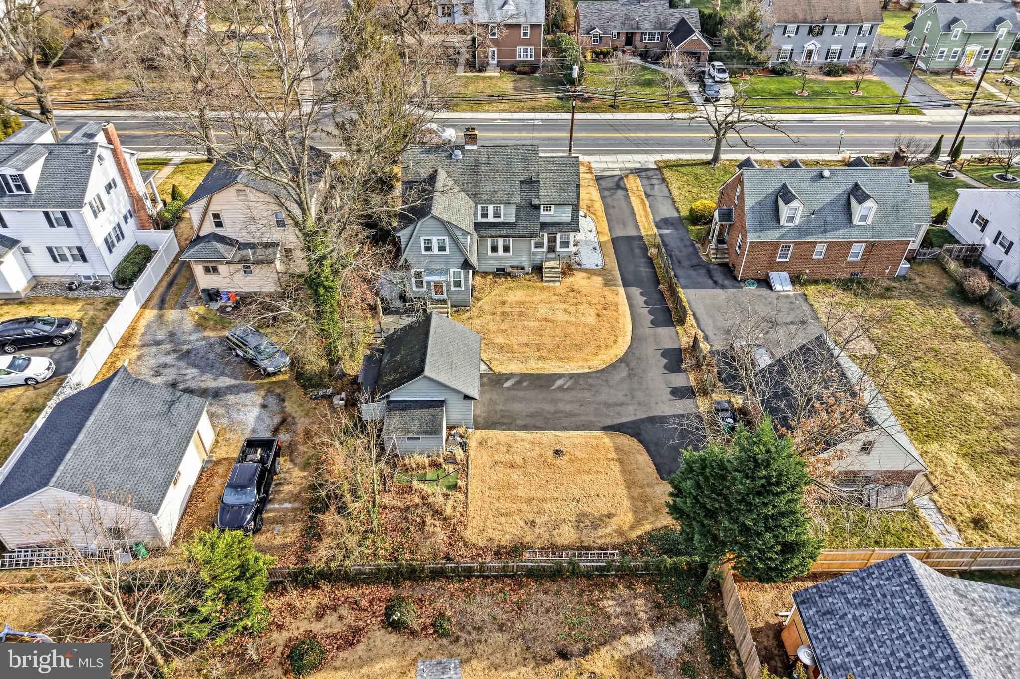 612 Grove Street Haddonfield, NJ 08033 - Photo 49 of 64 an aerial view of a house with a swimming pool