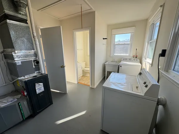 a room with storage and utility