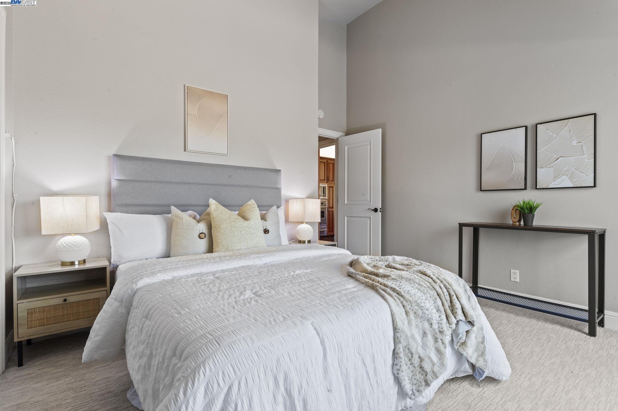 820 Pinehurst Place San Ramon, CA 94583 - Photo 29 of 54 a bedroom with a bed and a night stand