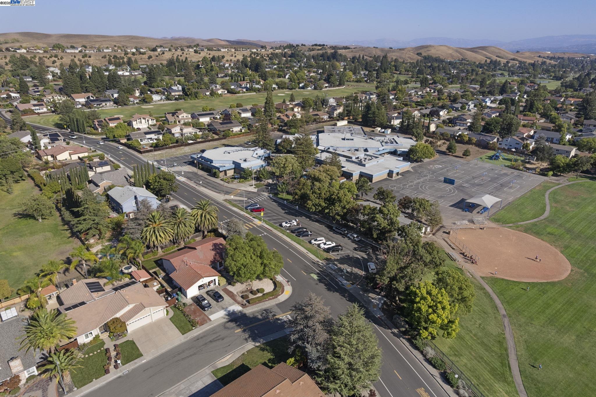820 Pinehurst Place San Ramon, CA 94583 - Photo 52 of 54 an aerial view of residential houses with outdoor space