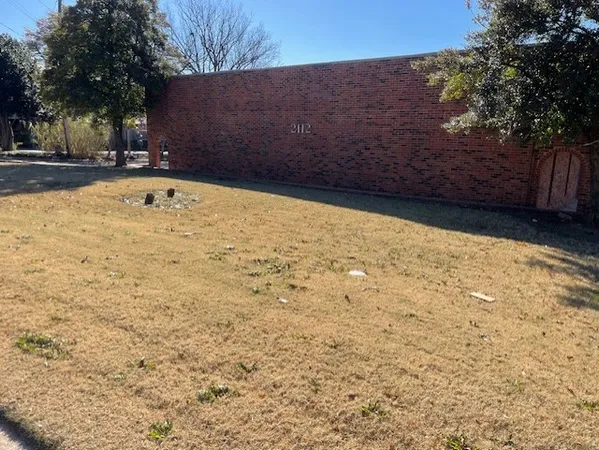 a backyard of a house