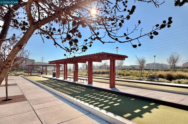 a view of outdoor space with seating
