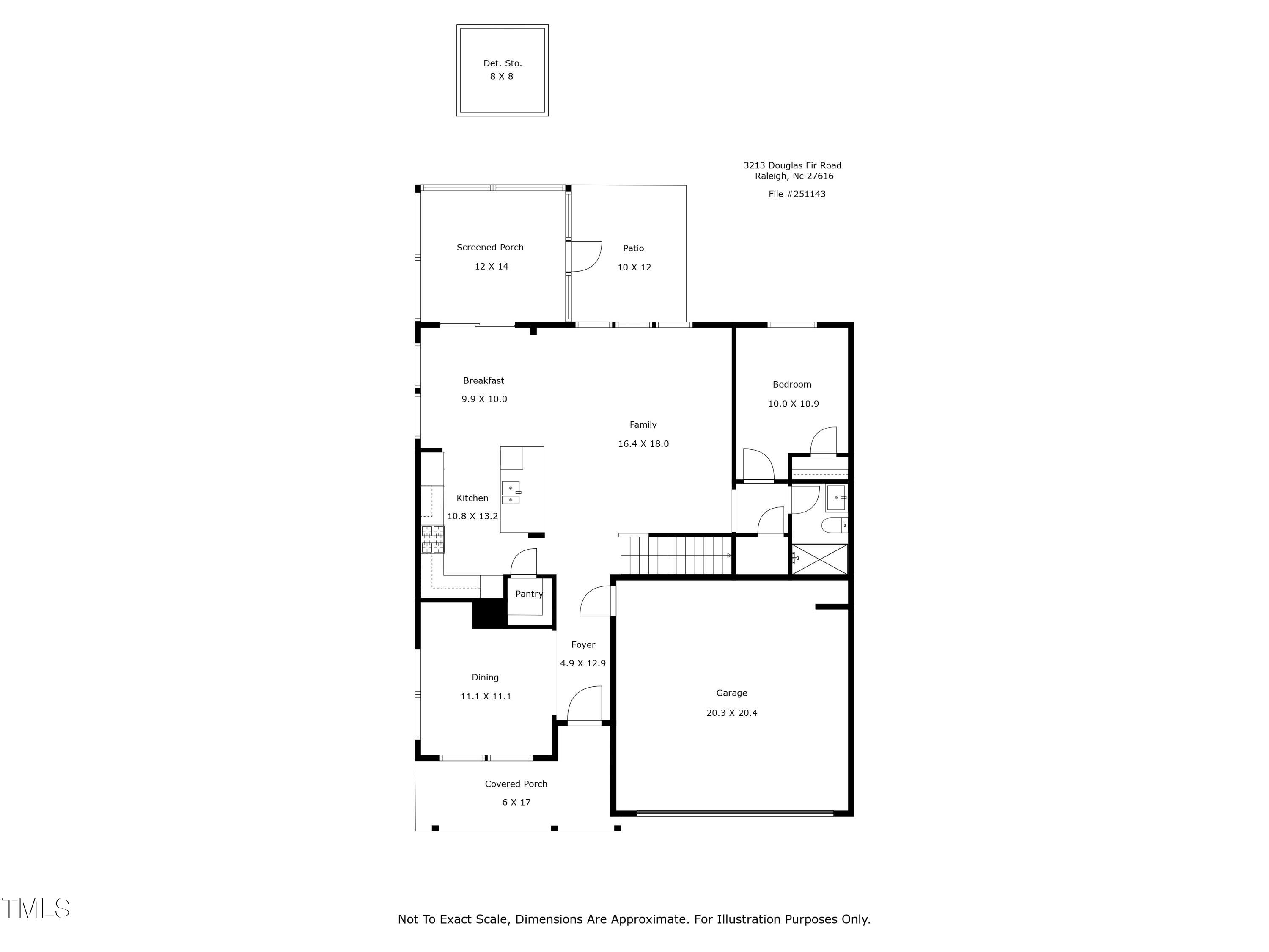 3213 Douglas Fir Road Raleigh, NC 27616 - Photo 43 of 44 a picture of a floor plan