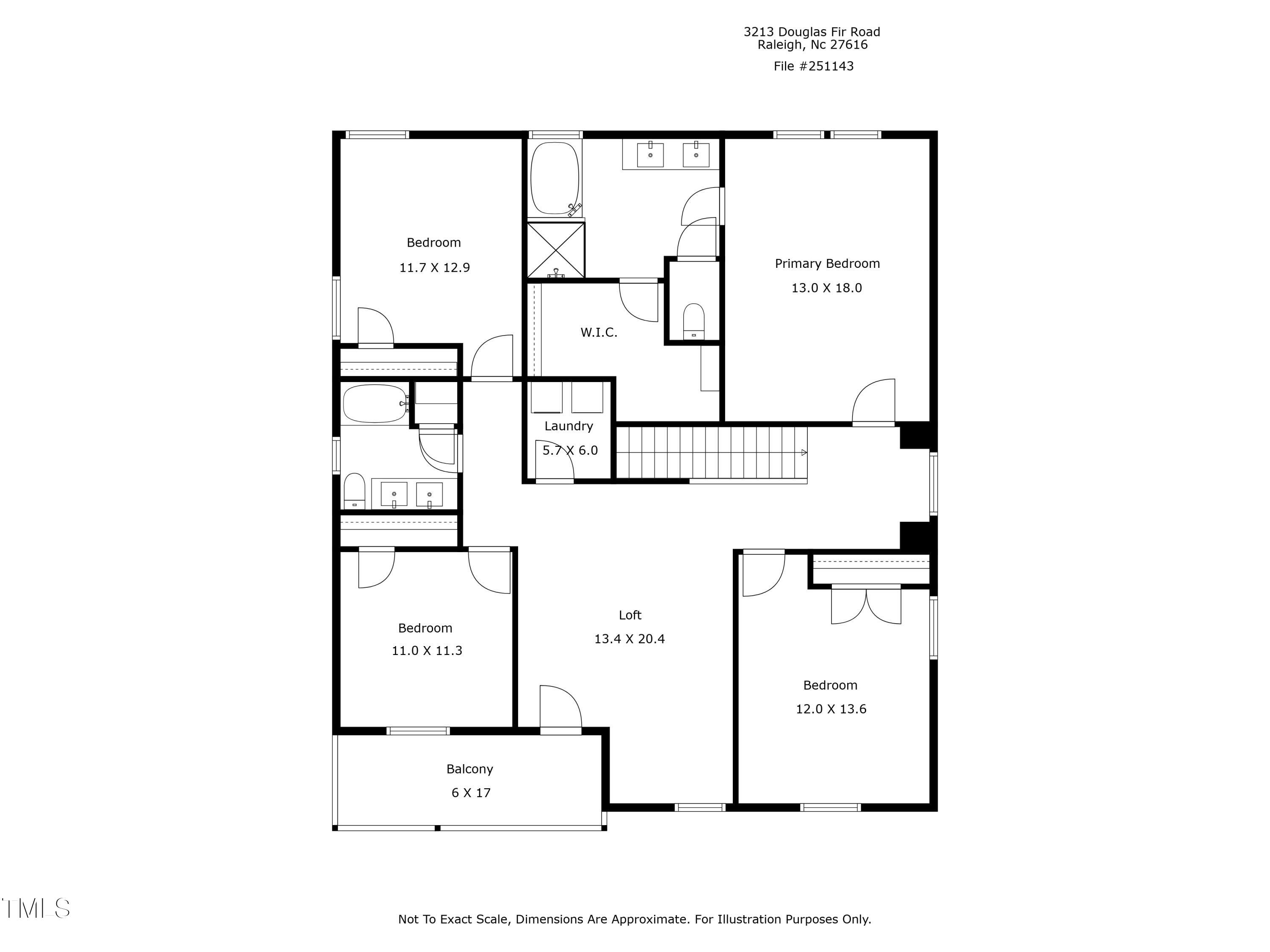 3213 Douglas Fir Road Raleigh, NC 27616 - Photo 44 of 44 a picture of a floor plan