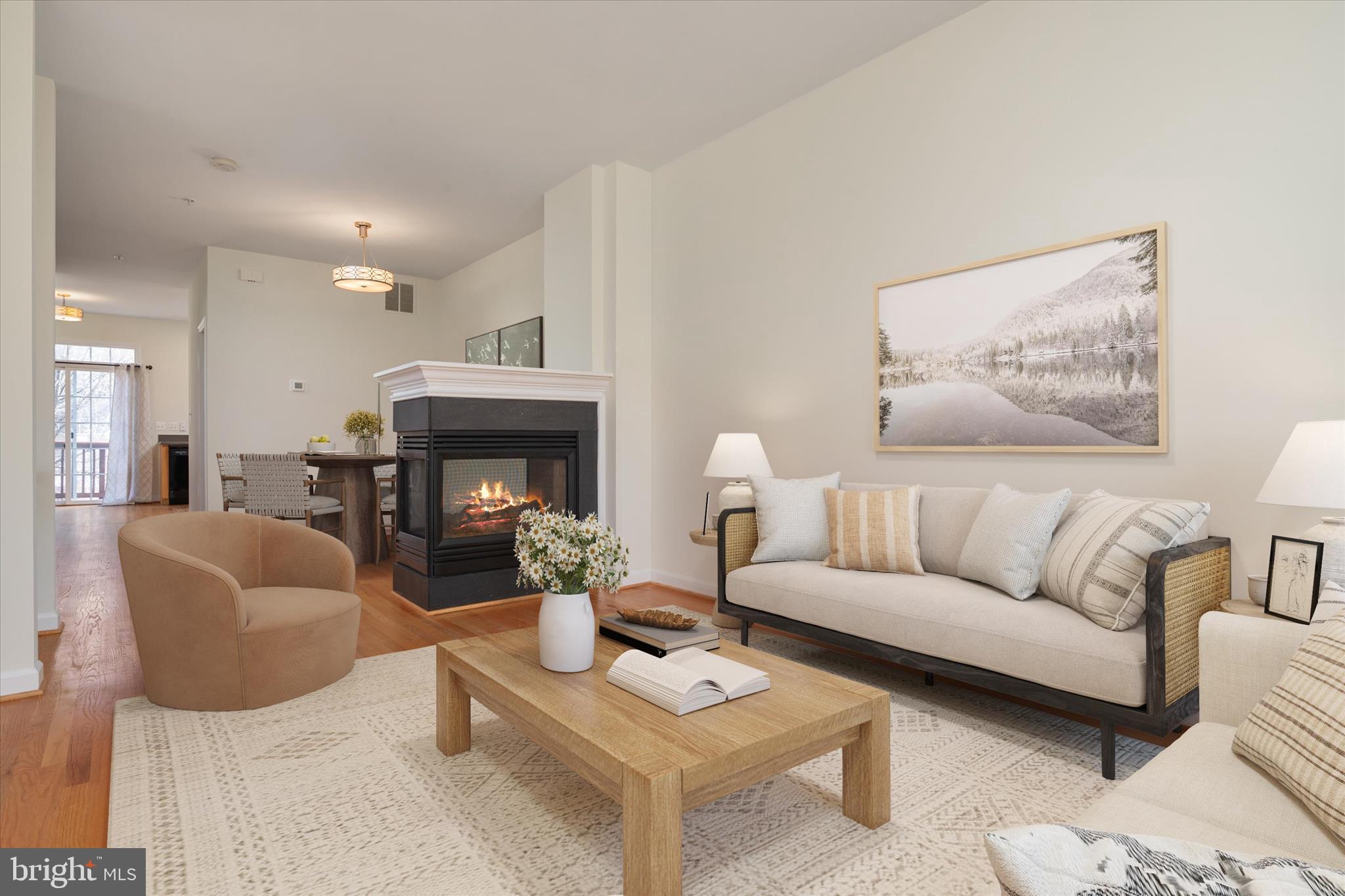 8129 Mississippi Road Laurel, MD 20724 - Photo 7 of 34 Double sided fireplace! *virtual staging