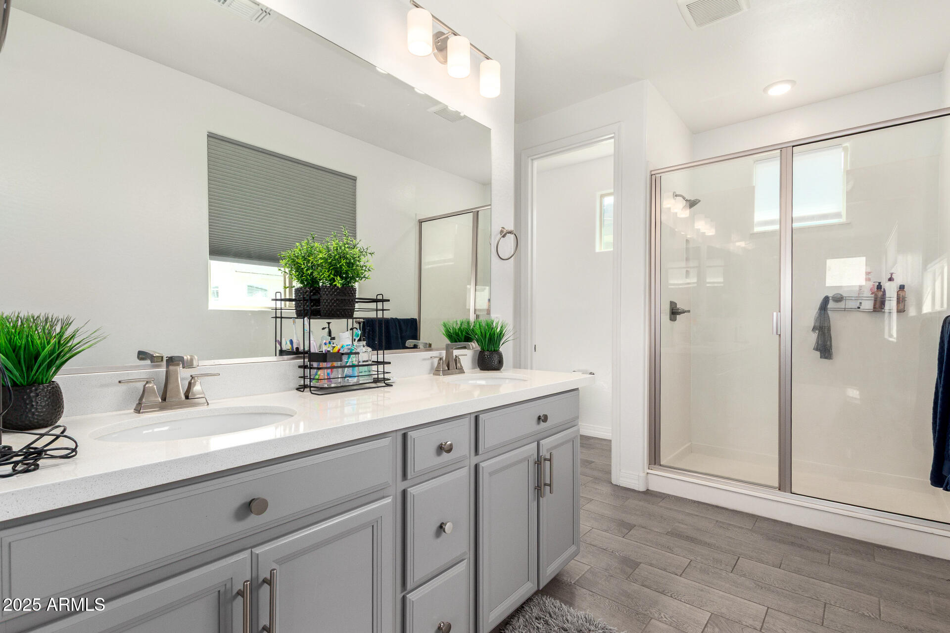 10029 East Tahoe Avenue Mesa, AZ 85212 - Photo 17 of 52 a bathroom with a sink and a mirror