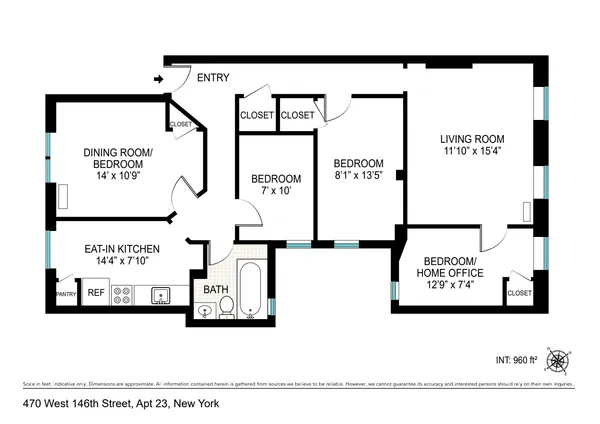 $595,000 | 470 West 146th Street, Unit 23 | Hamilton Heights