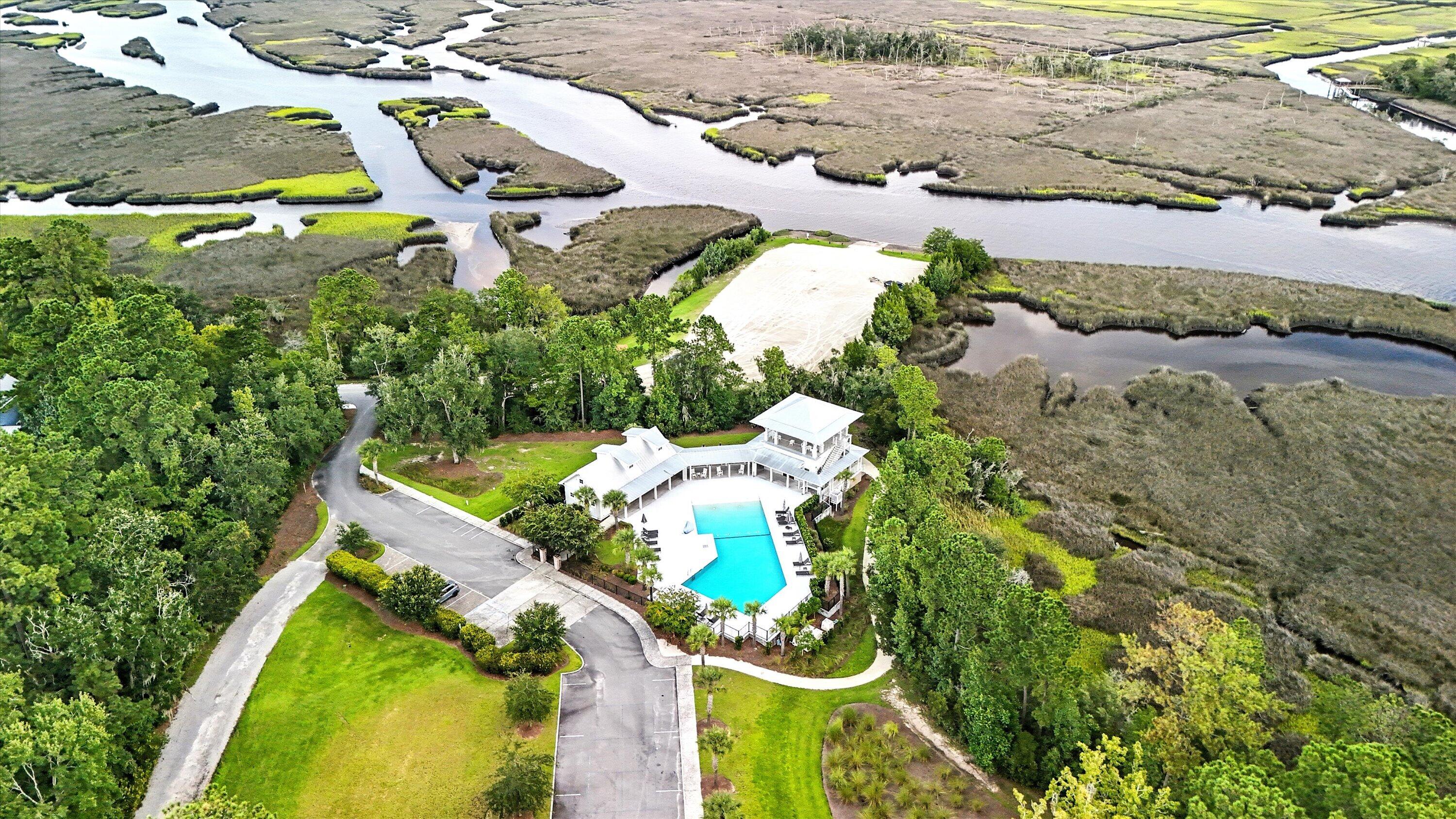 4101 Ten Shillings Way Ravenel, SC 29470 - Photo 58 of 68 Aerial Pool View