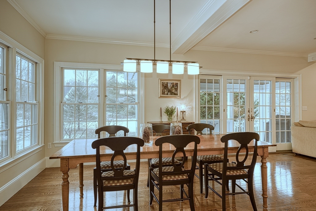191 Claybrook Road Dover, MA 02030 - Photo 7 of 34 a view of a dining room with furniture window and wooden floor