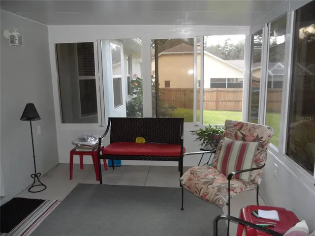 a view of a closet area