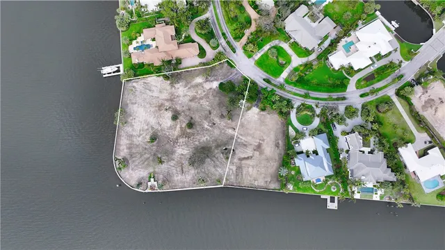 an aerial view of a fireplace in a room