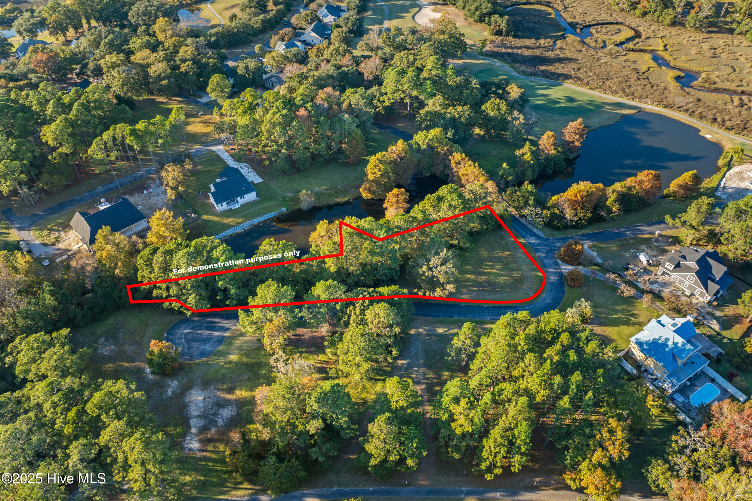 1301 Hewett Farms Road Southeast Shallotte, NC 28470 - Photo 8 of 18 Red outline is for demonstration purposes only