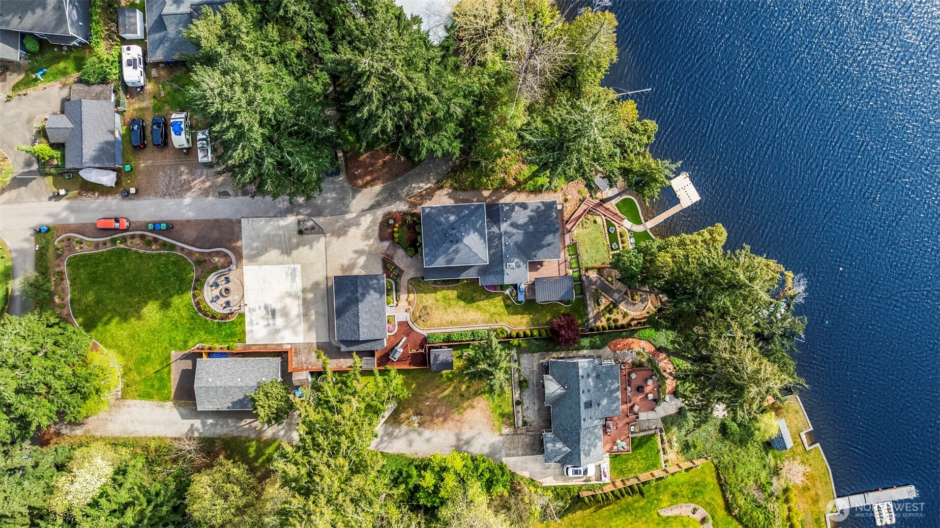 6501 27th Lane Southeast Lacey, WA 98503 - Photo 5 of 40 an aerial view of a house with a garden