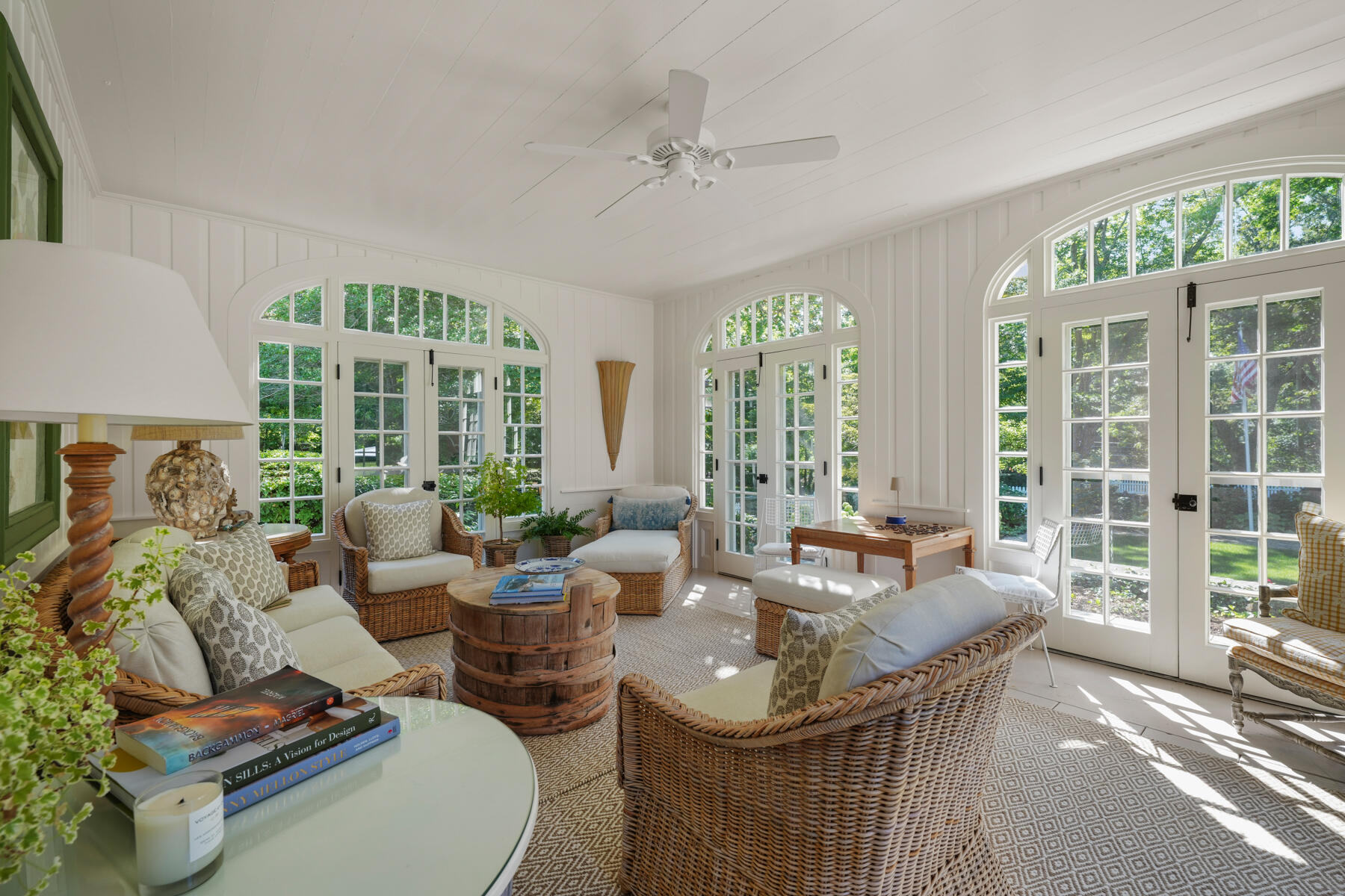 503 Sippewissett Road Falmouth, MA 02540 - Photo 11 of 45 a living room with furniture and large windows