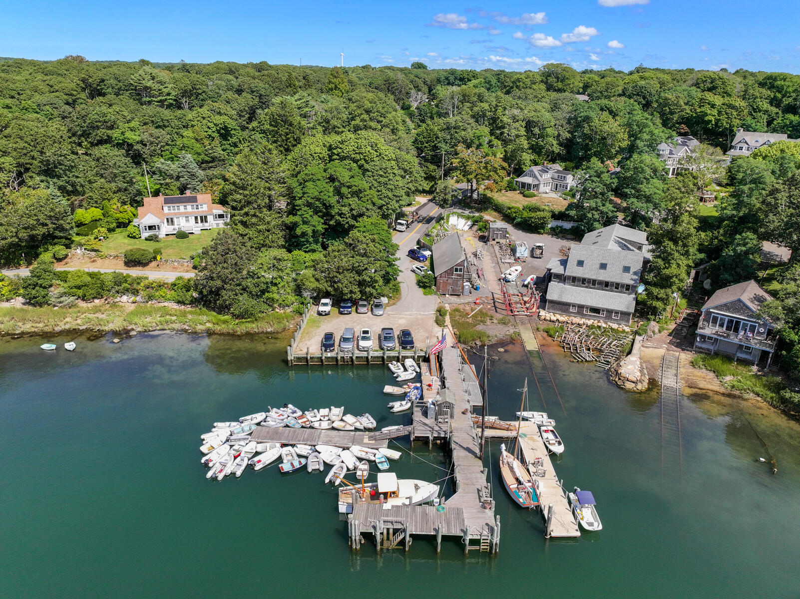 503 Sippewissett Road Falmouth, MA 02540 - Photo 40 of 45 a view of a lake with houses