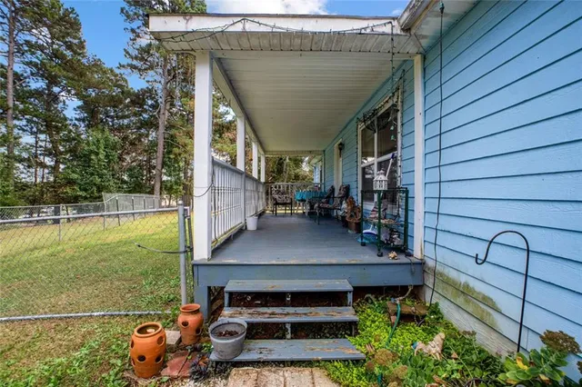 a view of outdoor space and deck