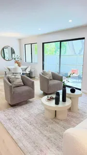 a view of a park with tree s