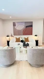 a view of a lake with huge building in front of it