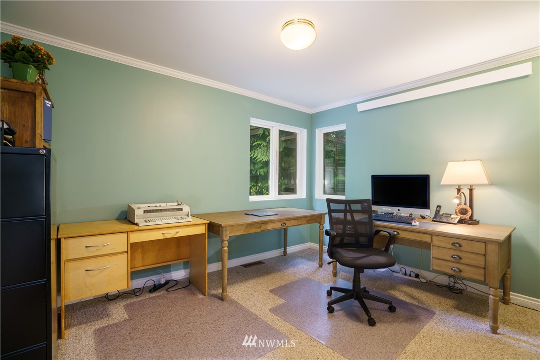 1230 Cedar Circle Langley, WA 98260 - Photo 21 of 39 a view of a workspace with furniture and a window