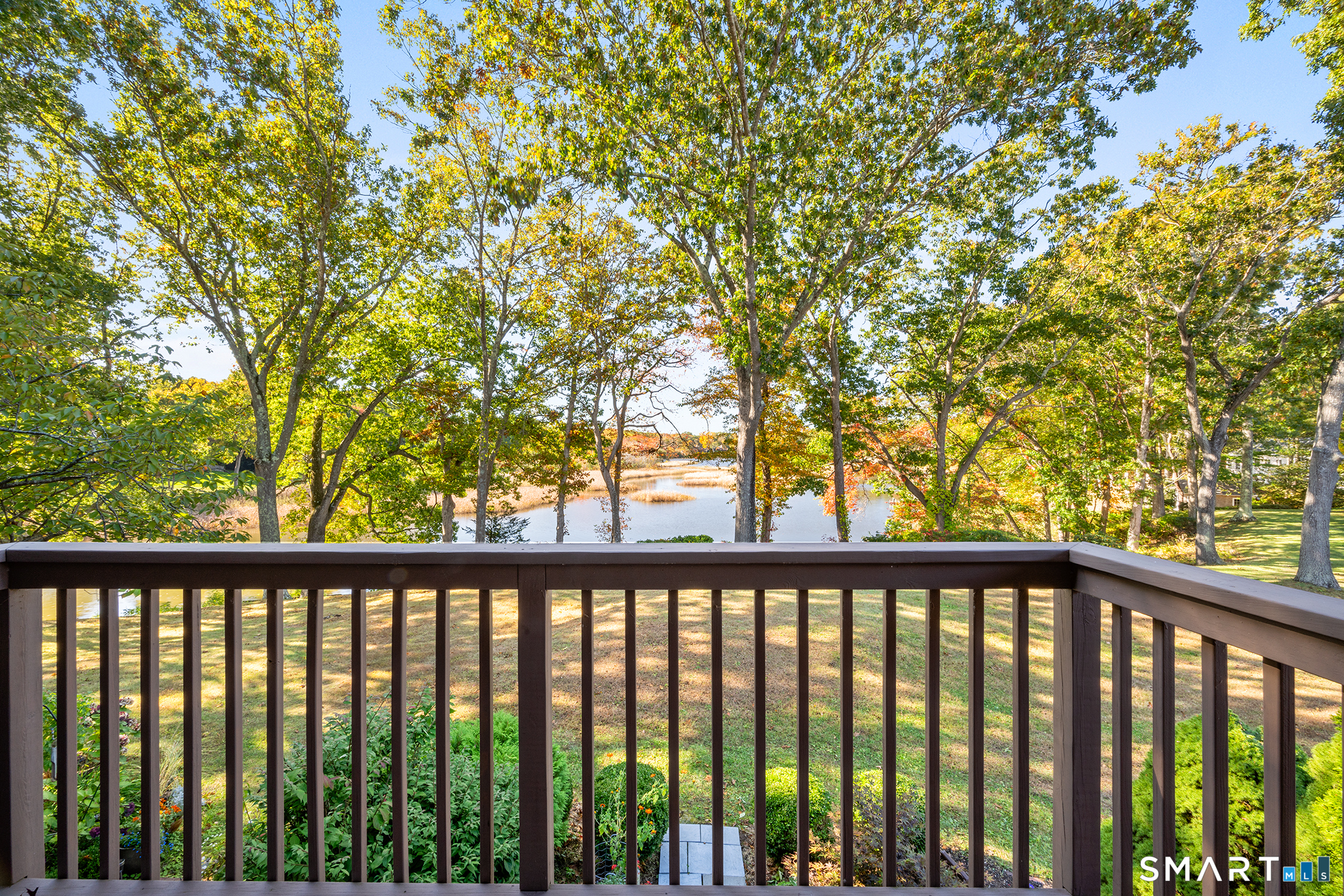 85 River Road, Unit L4 Essex, CT 06426 - Photo 20 of 35 Primary Bedroom's Balcony with Cove Views