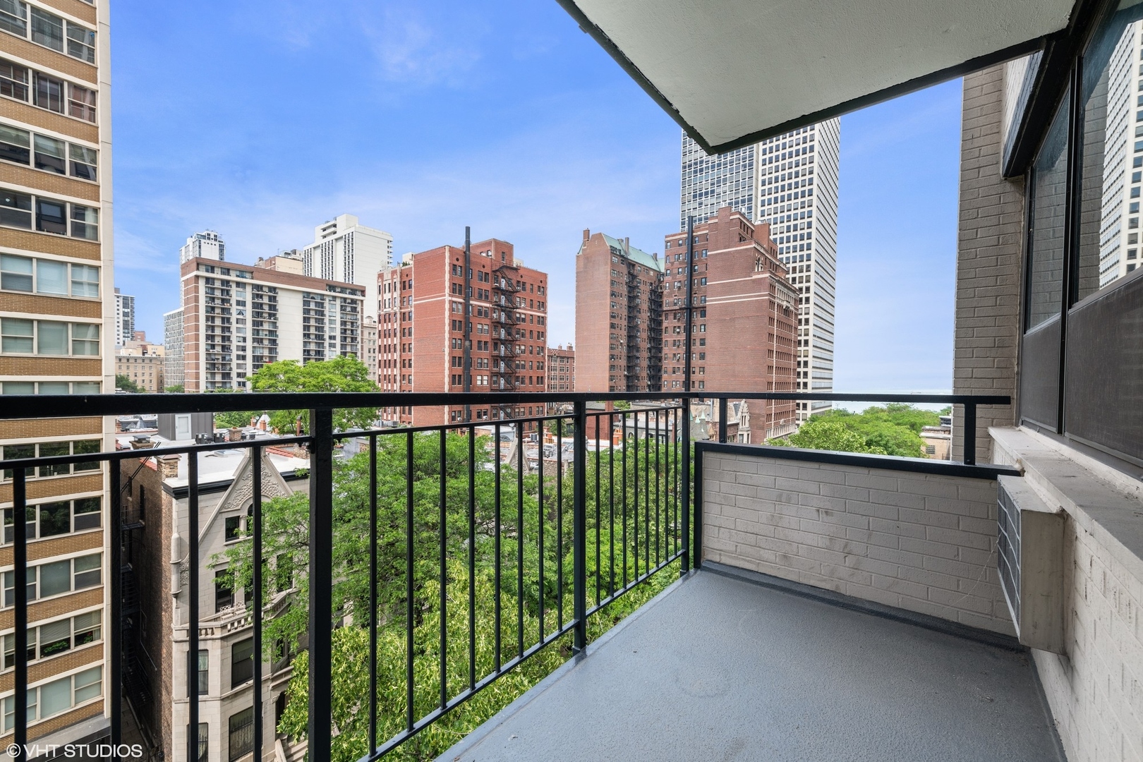 33 East Cedar Street, Unit 8H Chicago, IL 60611 - Photo 11 of 17 a city view from the balcony