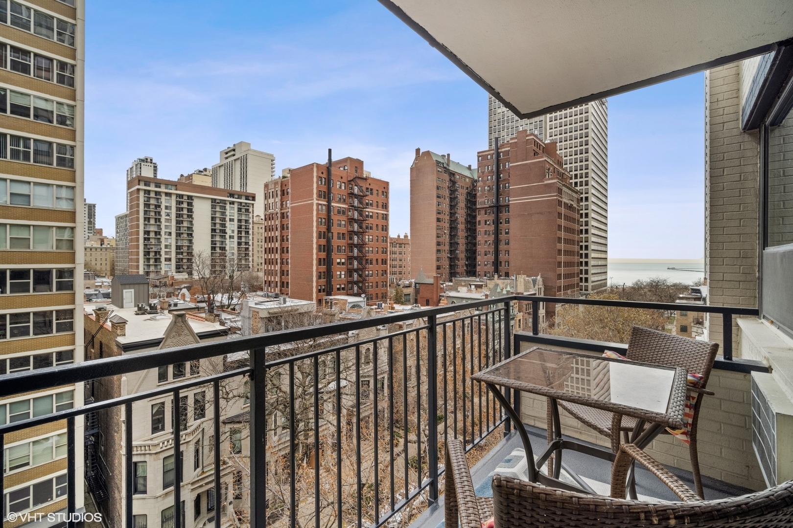 33 East Cedar Street, Unit 8H Chicago, IL 60611 - Photo 12 of 17 a view of city from balcony