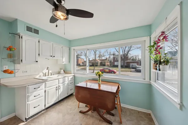 a very nice looking room with a large window