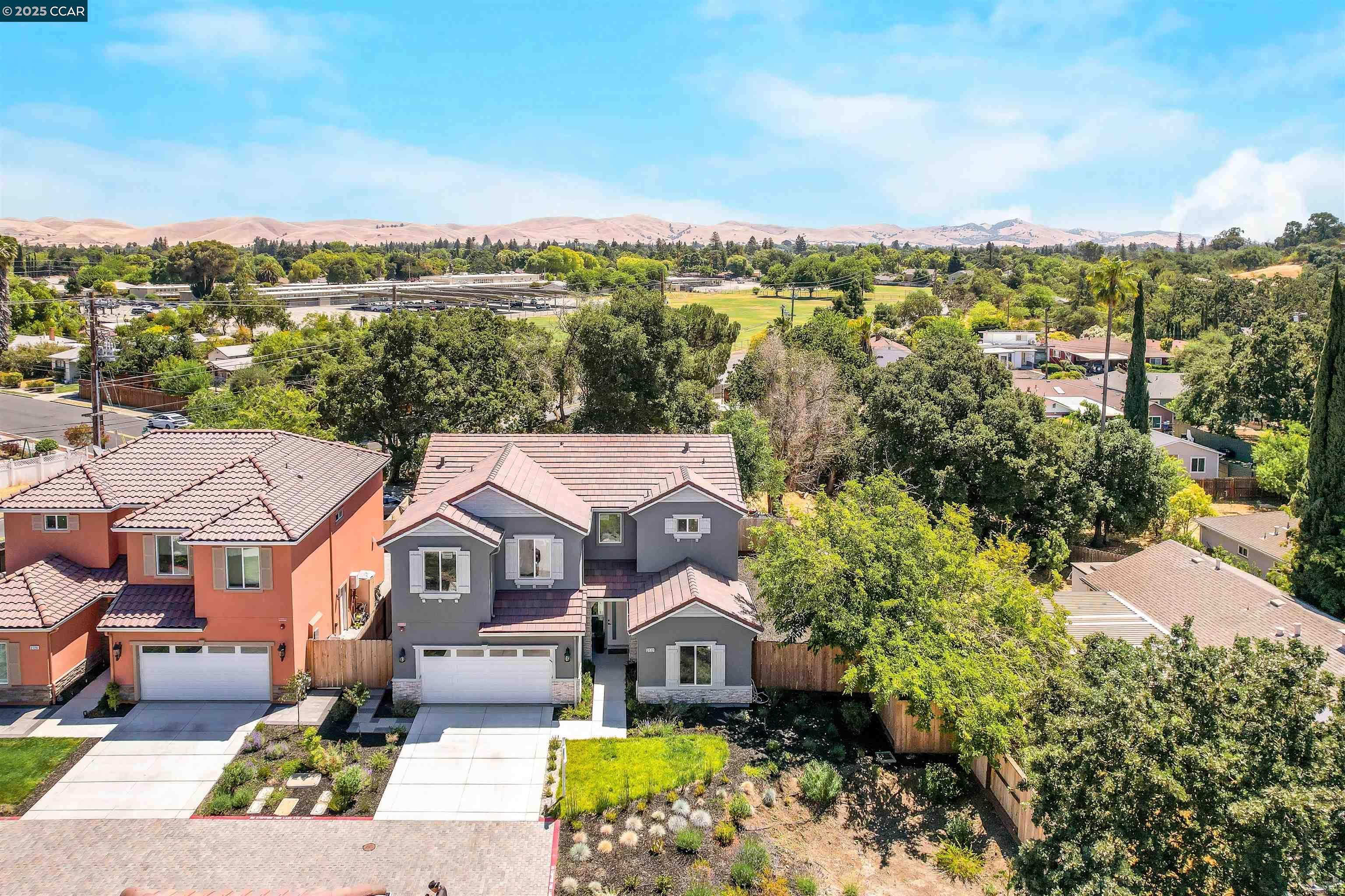 2722 Cowell Road Concord, CA 94518 - Photo 47 of 55 an aerial view of a house with a garden