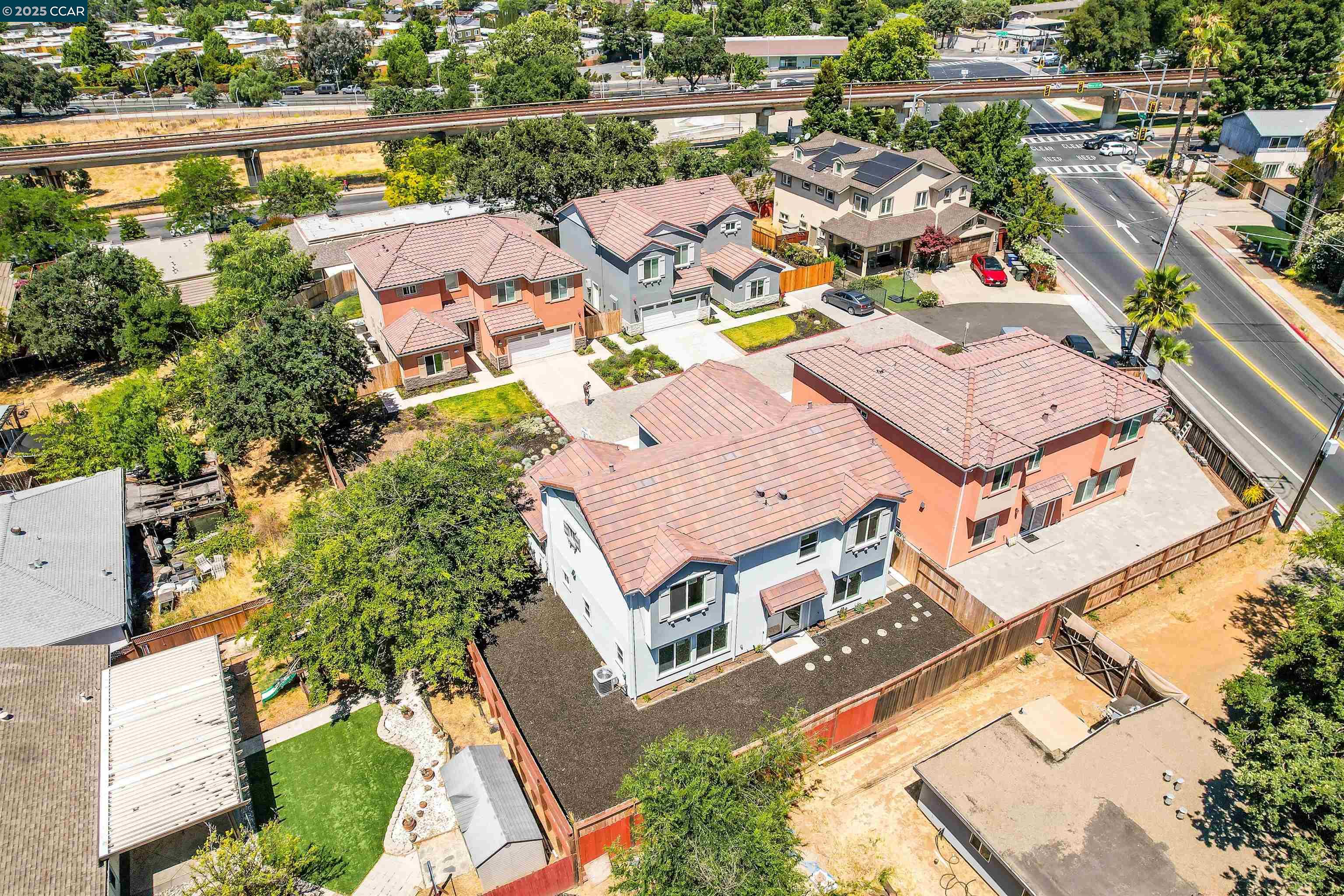 2722 Cowell Road Concord, CA 94518 - Photo 53 of 55 an aerial view of residential houses with green space