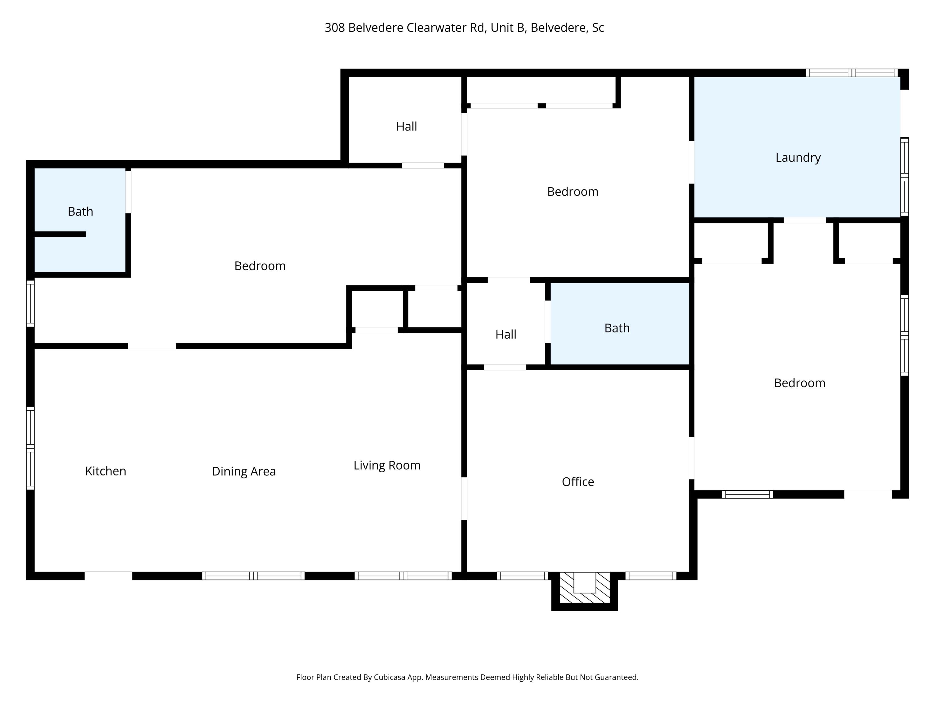 308 Belvedere Clearwater Road North Augusta, SC 29841 - Photo 42 of 42 308 B Belvedere Clearwater Rd Floor Plan
