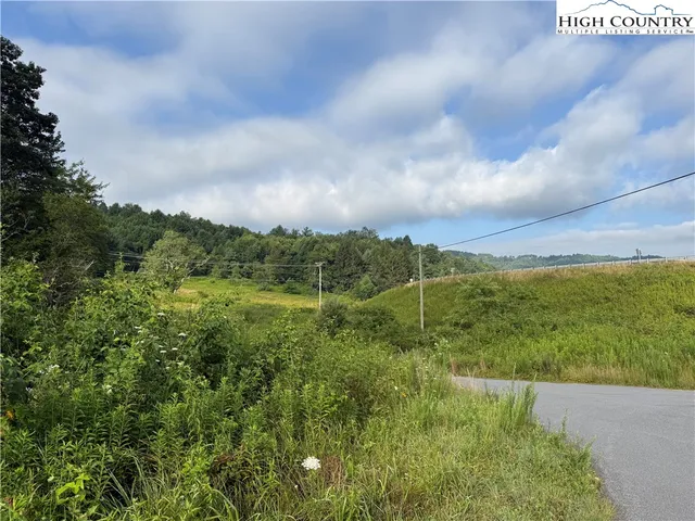 a view of a garden with a building in the background