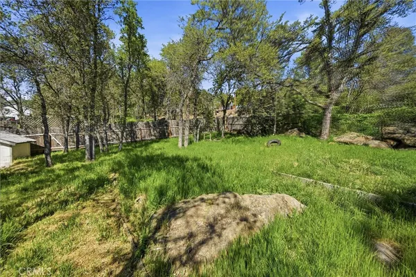 a view of yard with green space