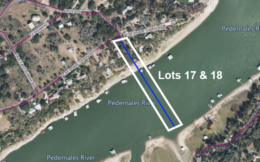 Lot 17-18 Pedernales Point Drive Spicewood, TX 78669 - Photo 21 of 21 Estimated boundary. not exact- see survey