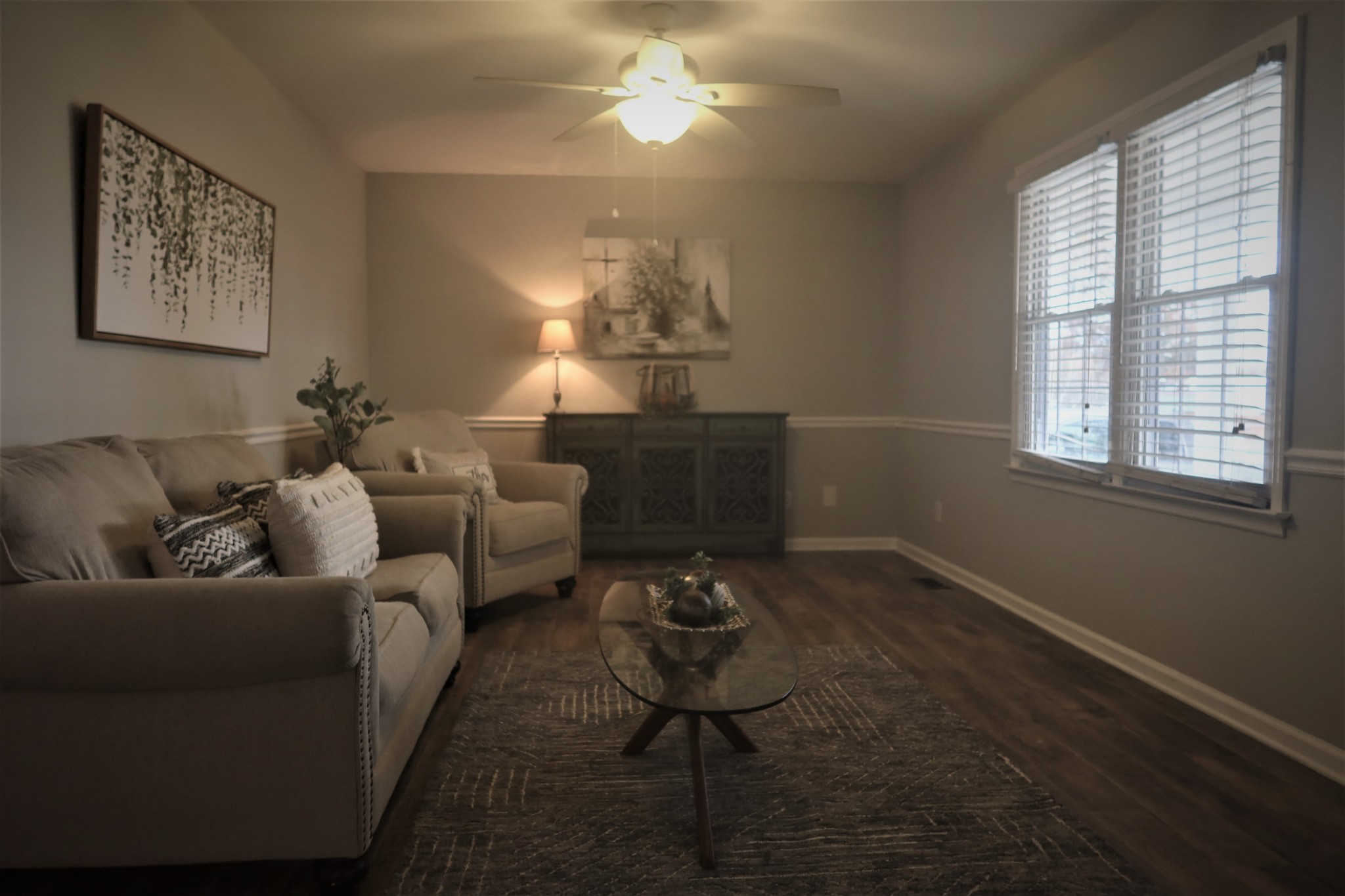 978 Riley Creek Road Tullahoma, TN 37388 - Photo 3 of 24 a living room with furniture and a chandelier