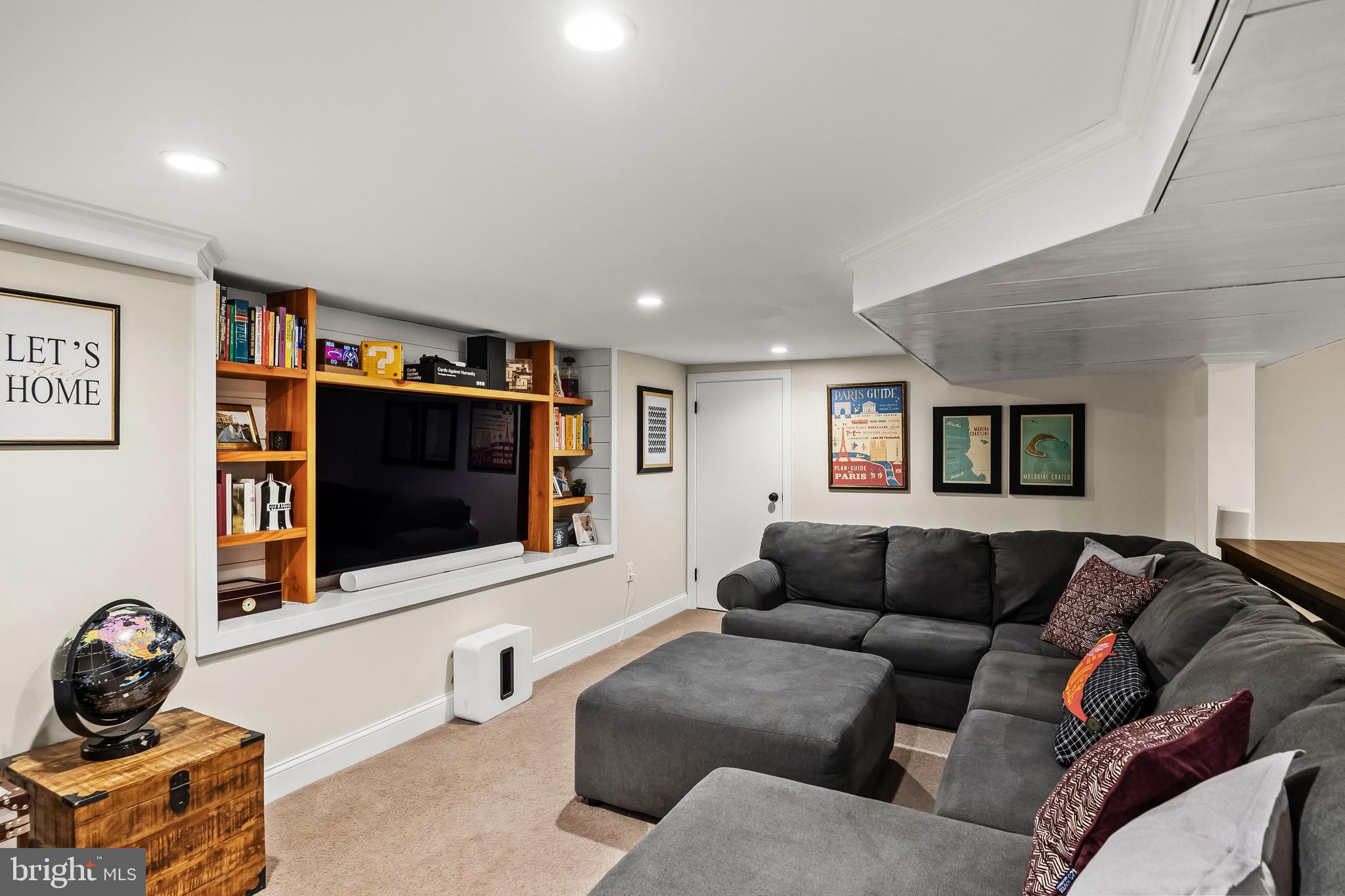 239 James Street Mount Ephraim, NJ 08059 - Photo 30 of 39 a living room with furniture and a flat screen tv