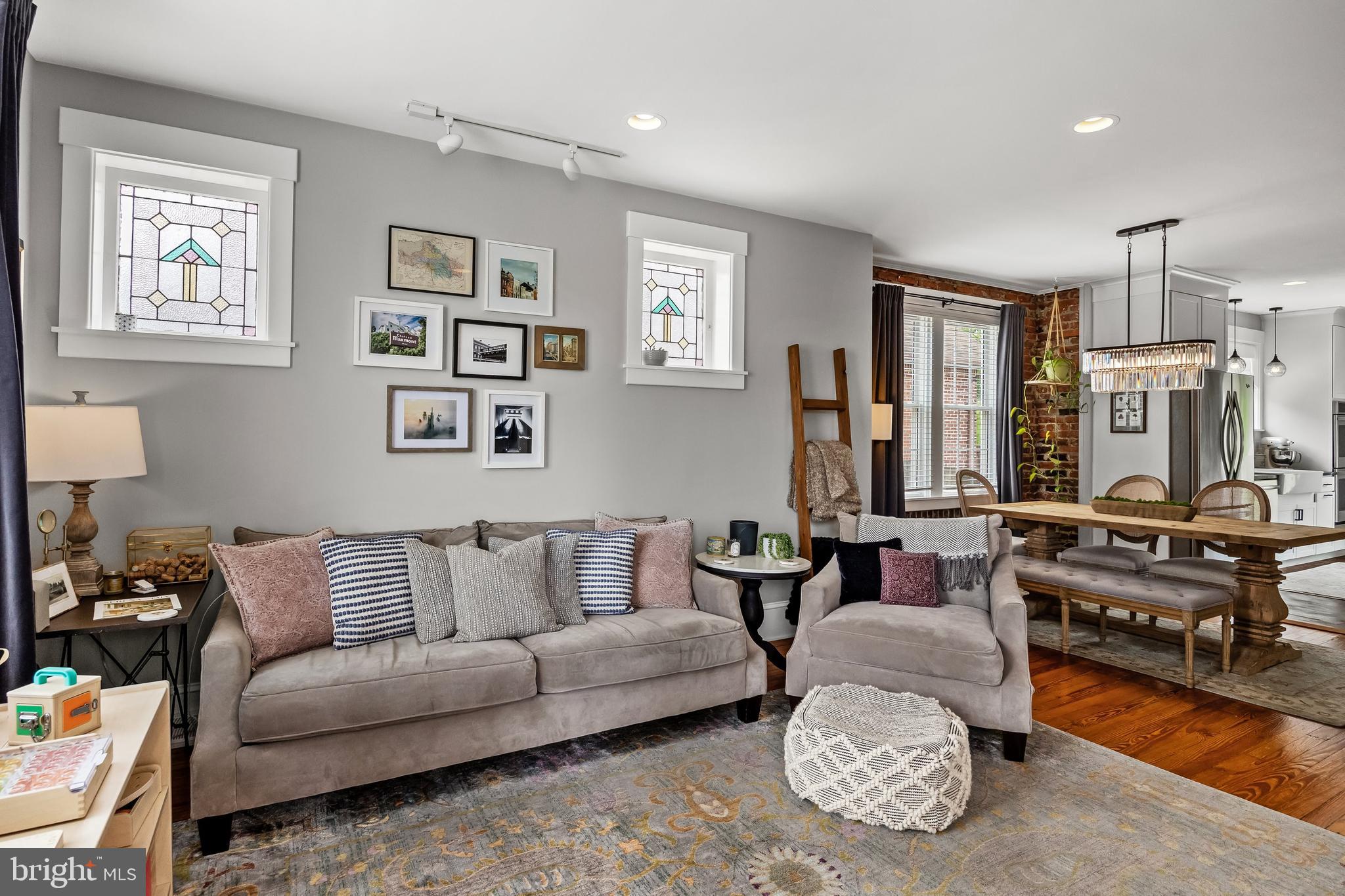 239 James Street Mount Ephraim, NJ 08059 - Photo 3 of 39 a living room with furniture and a flat screen tv