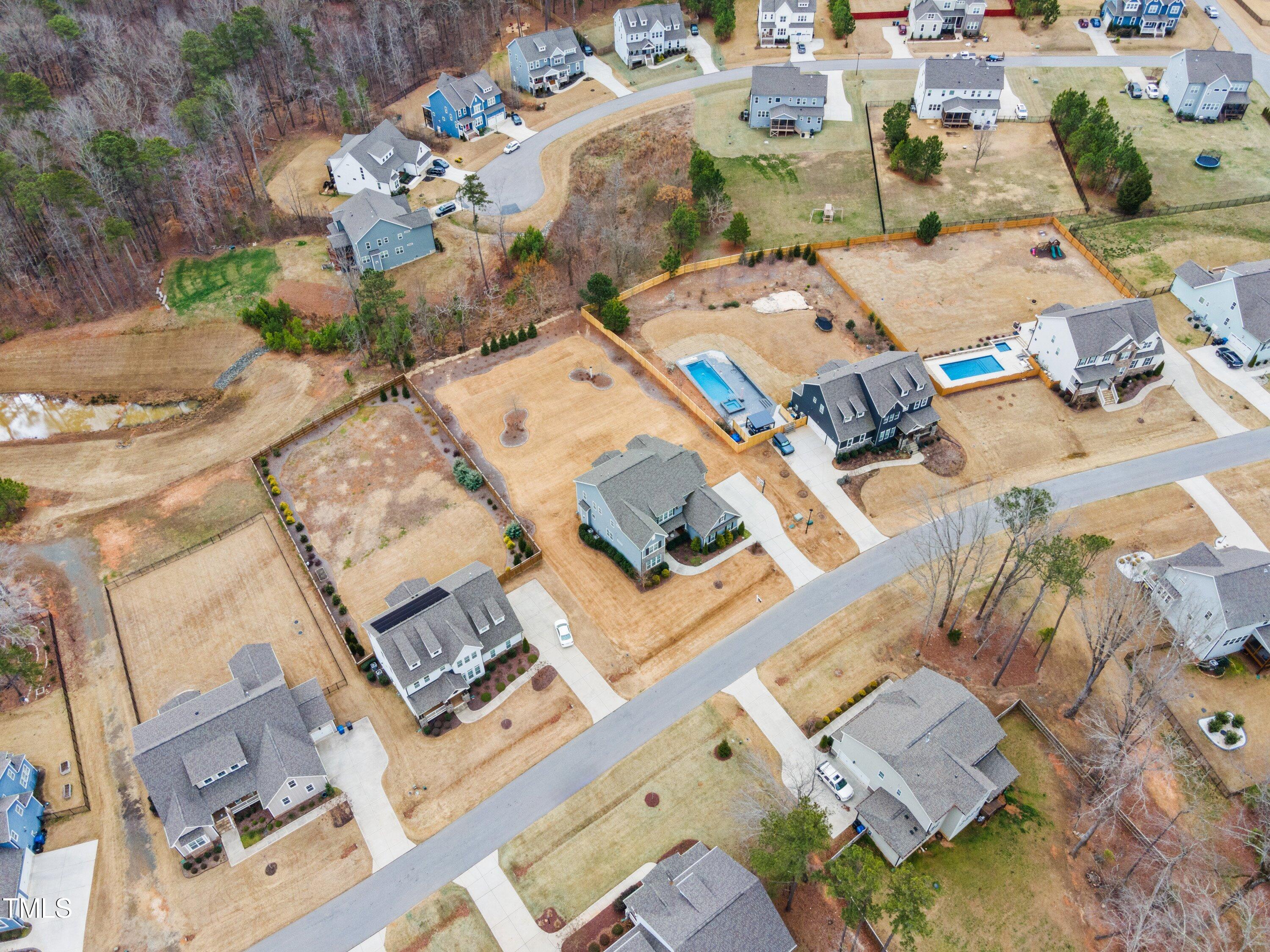 2025 Braeburn Drive Apex, NC 27539 - Photo 68 of 71 an aerial view of a city