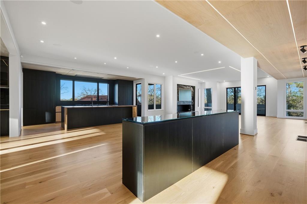 1033 Reeder Circle Northeast Atlanta, GA 30306 - Photo 13 of 52 a view of kitchen with kitchen island sink and refrigerator