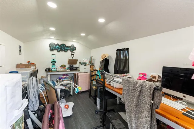 a view of a lake with houses