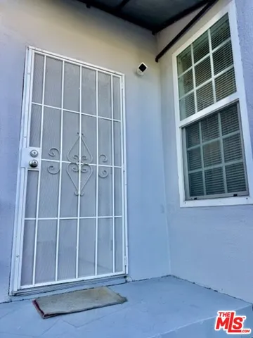 a view of front door
