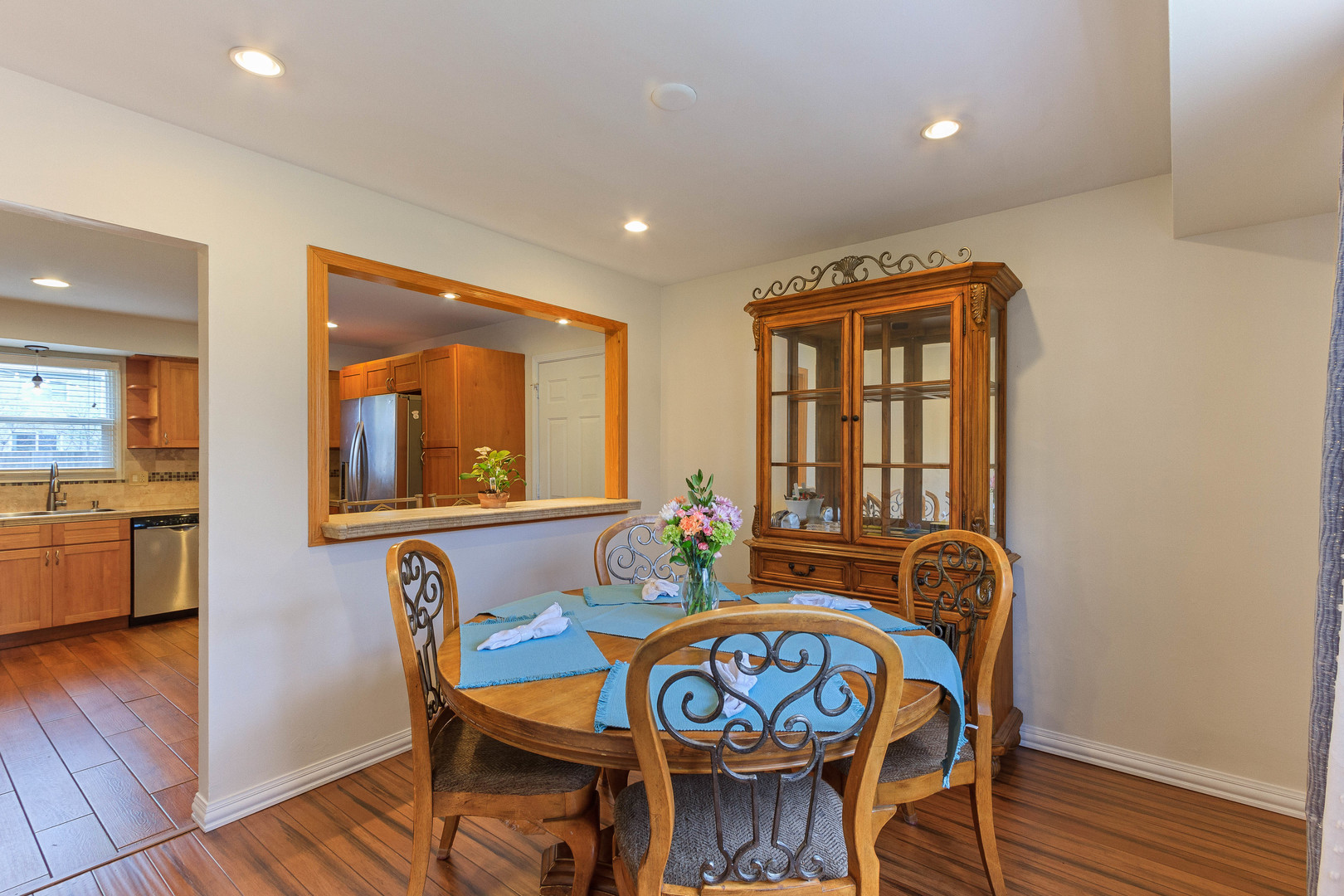 524 Spruce Road Bolingbrook, IL 60440 - Photo 11 of 33 a view of a dining room with furniture window and wooden floor