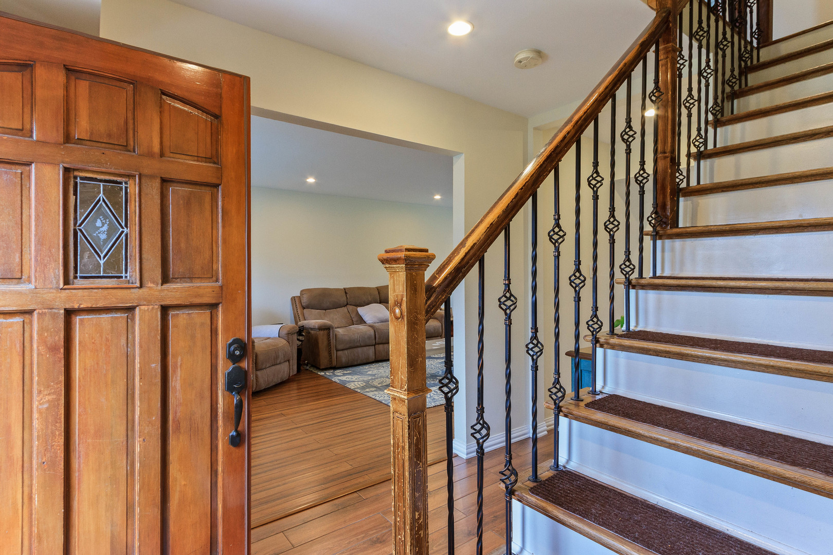 524 Spruce Road Bolingbrook, IL 60440 - Photo 4 of 33 a view of entryway and hall with wooden floor